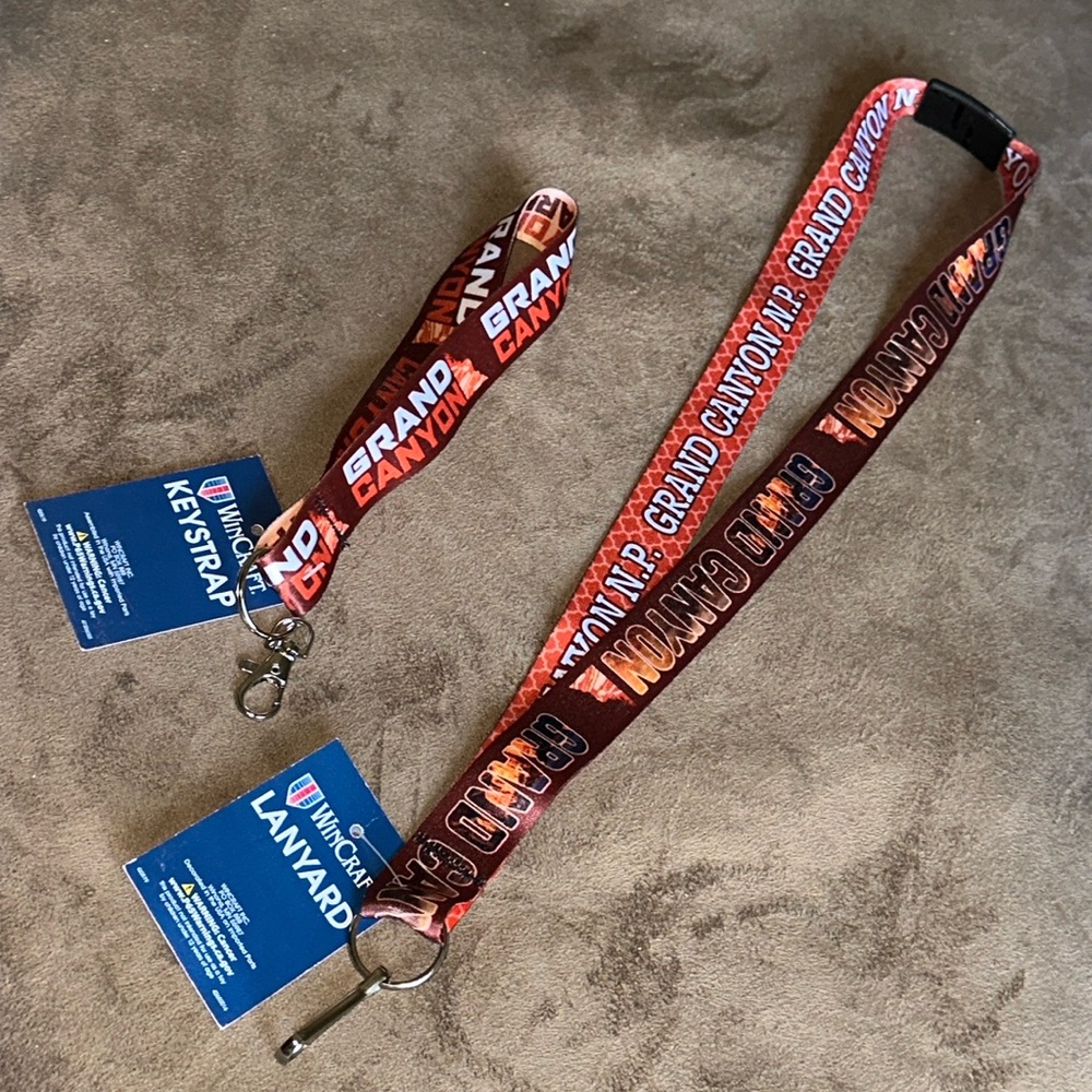 Wincraft *NWT* Grand Canyon National Park, Arizona Lanyard & Keystrap Set